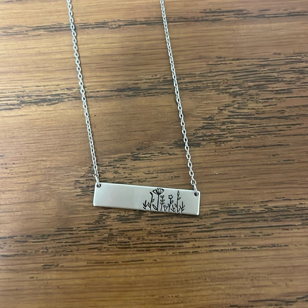 Altar’d State Sterling Silver Flower Necklace
